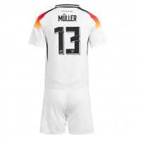 Deutschland Thomas Muller #13 Heimtrikotsatz Kinder EM 2024 Kurzarm (+ Kurze Hosen)